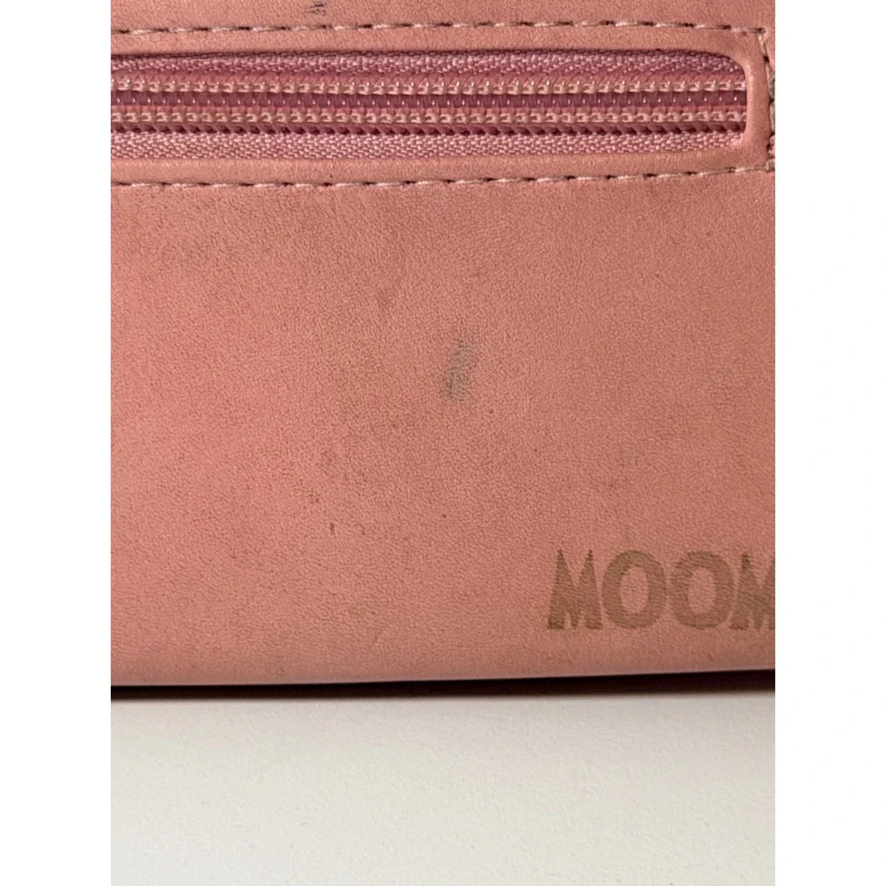 Disaster Designs Moomin Wallet Sz OS Pink Floral Hug Long Bifold Whimsical